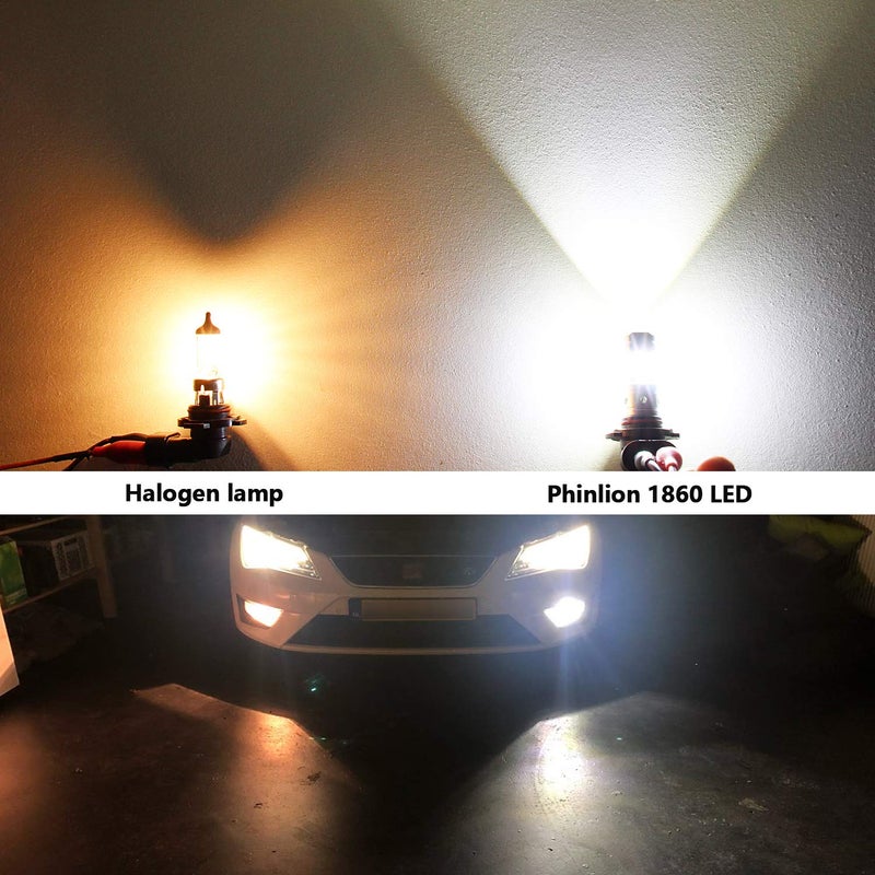 PHINLION 2504 PSX24W LED Fog Light Bulbs, 3800 Lumens Super Bright CSP 12276 Front DRL Daytime Running Lights for Car Truck, 6000K Xenon White - Image 5